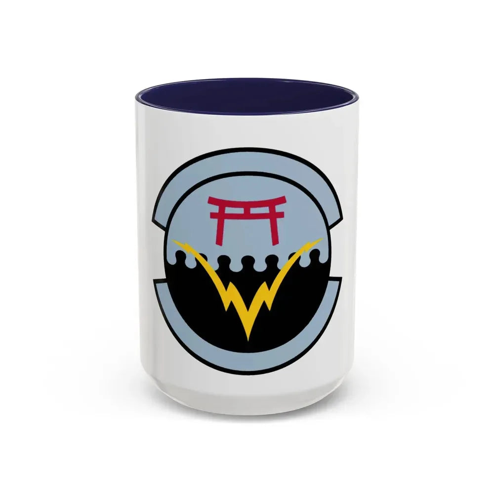 374 Communications Squadron PACAF (U.S. Air Force) Accent Coffee Mug 15oz Navy - Go Mug Yourself