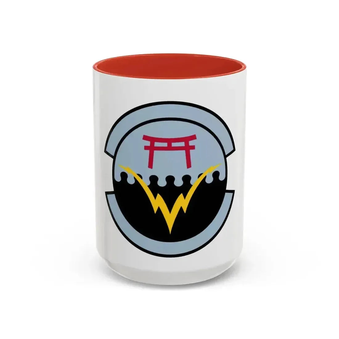 374 Communications Squadron PACAF (U.S. Air Force) Accent Coffee Mug 15oz Red - Go Mug Yourself