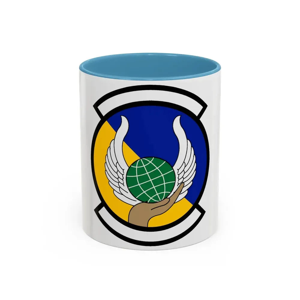 374 Force Support Squadron PACAF (U.S. Air Force) Accent Coffee Mug 11oz Light Blue - Go Mug Yourself