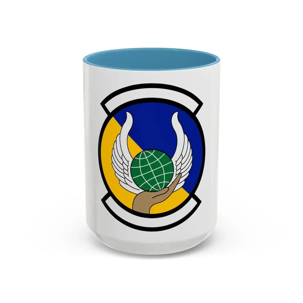 374 Force Support Squadron PACAF (U.S. Air Force) Accent Coffee Mug 15oz Light Blue - Go Mug Yourself