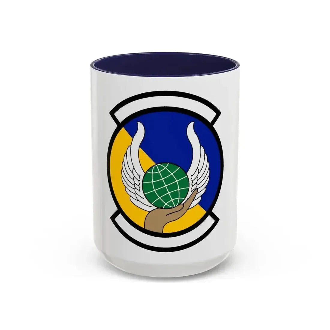 374 Force Support Squadron PACAF (U.S. Air Force) Accent Coffee Mug 15oz Navy - Go Mug Yourself