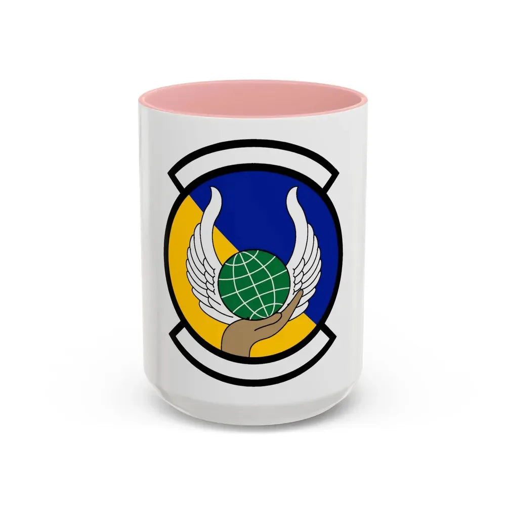 374 Force Support Squadron PACAF (U.S. Air Force) Accent Coffee Mug 15oz Pink - Go Mug Yourself