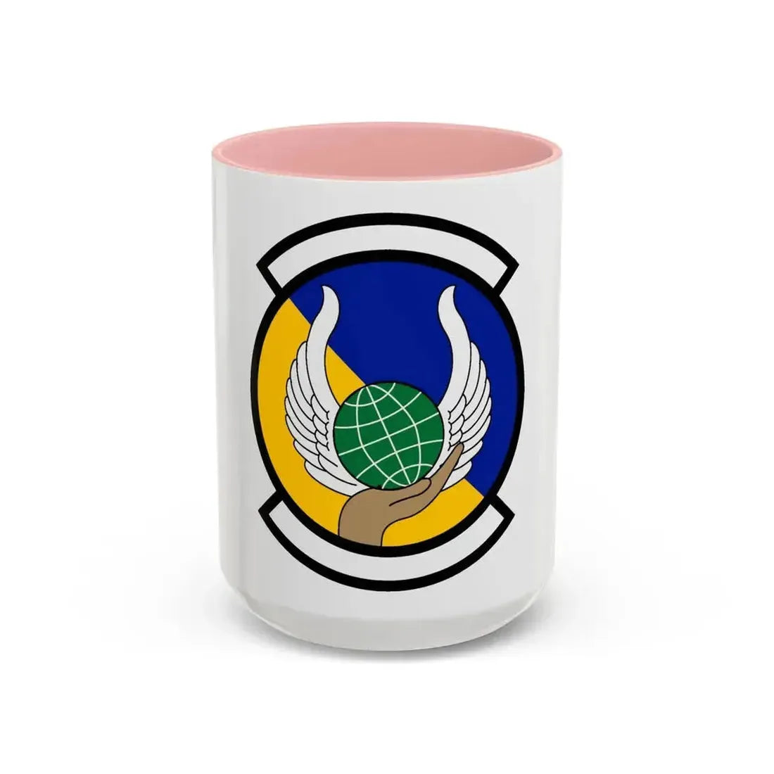 374 Force Support Squadron PACAF (U.S. Air Force) Accent Coffee Mug 15oz Pink - Go Mug Yourself