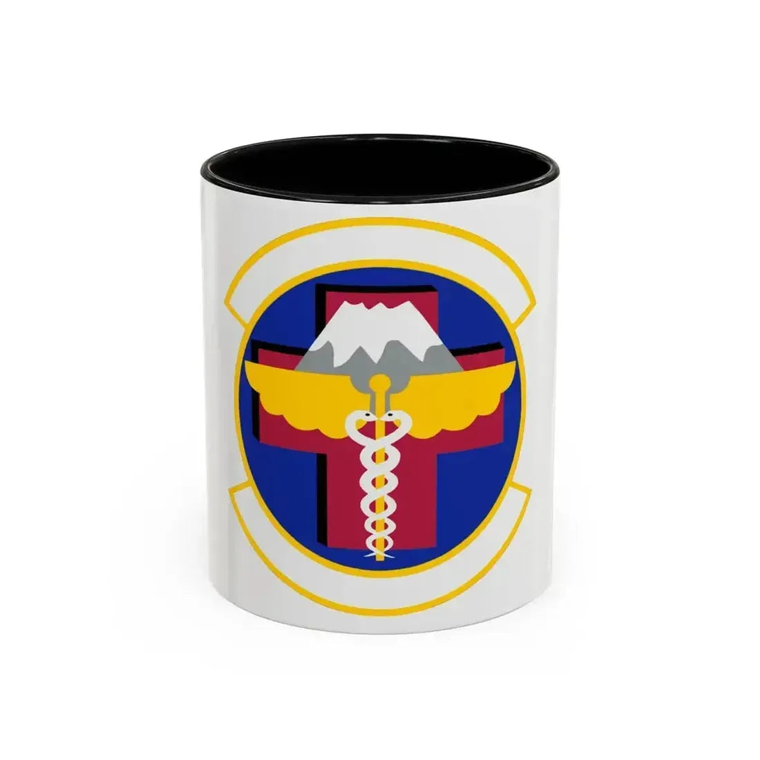 374 Healthcare Operations Squadron (U.S. Air Force) Accent Coffee Mug 11oz Black - Go Mug Yourself