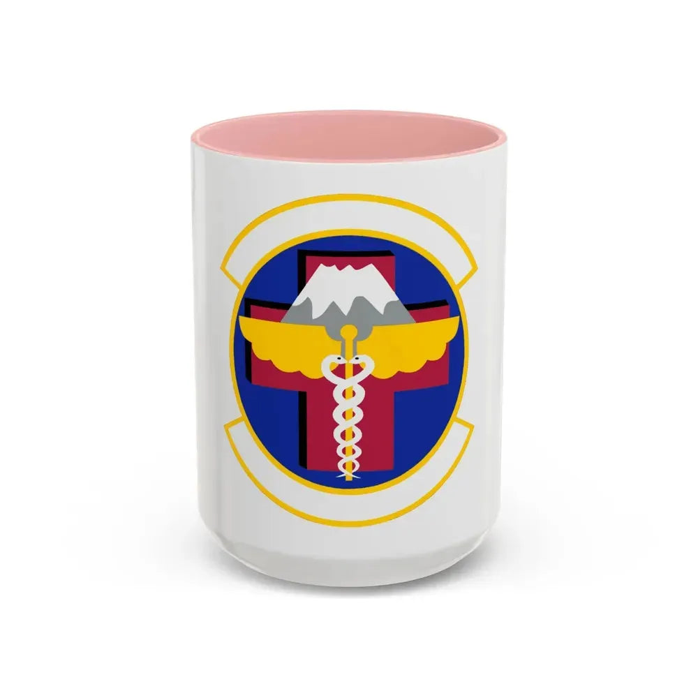 374 Healthcare Operations Squadron (U.S. Air Force) Accent Coffee Mug 15oz Pink - Go Mug Yourself