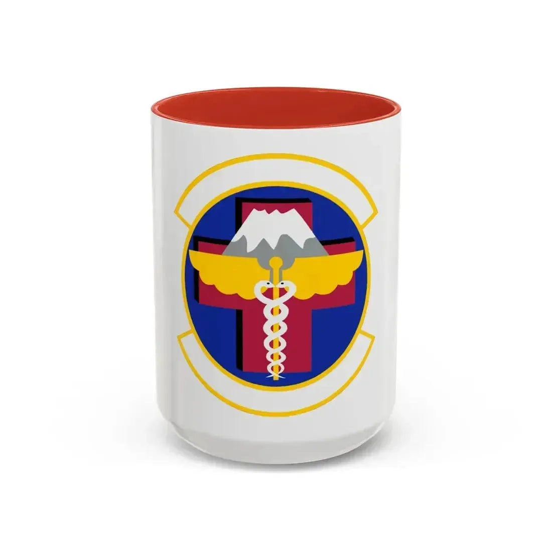 374 Healthcare Operations Squadron (U.S. Air Force) Accent Coffee Mug 15oz Red - Go Mug Yourself