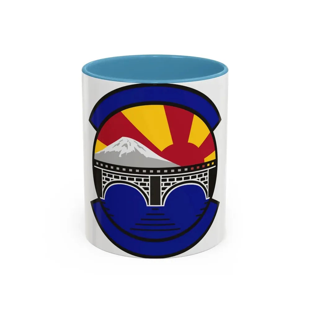 374 Maintenance Operations Squadron PACAF (U.S. Air Force) Accent Coffee Mug 11oz Light Blue - Go Mug Yourself