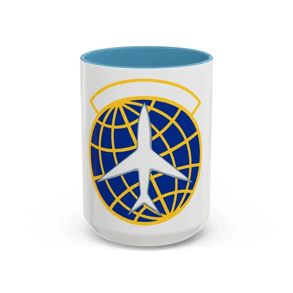 374 Maintenance Squadron PACAF (U.S. Air Force) Accent Coffee Mug 15oz Light Blue - Go Mug Yourself