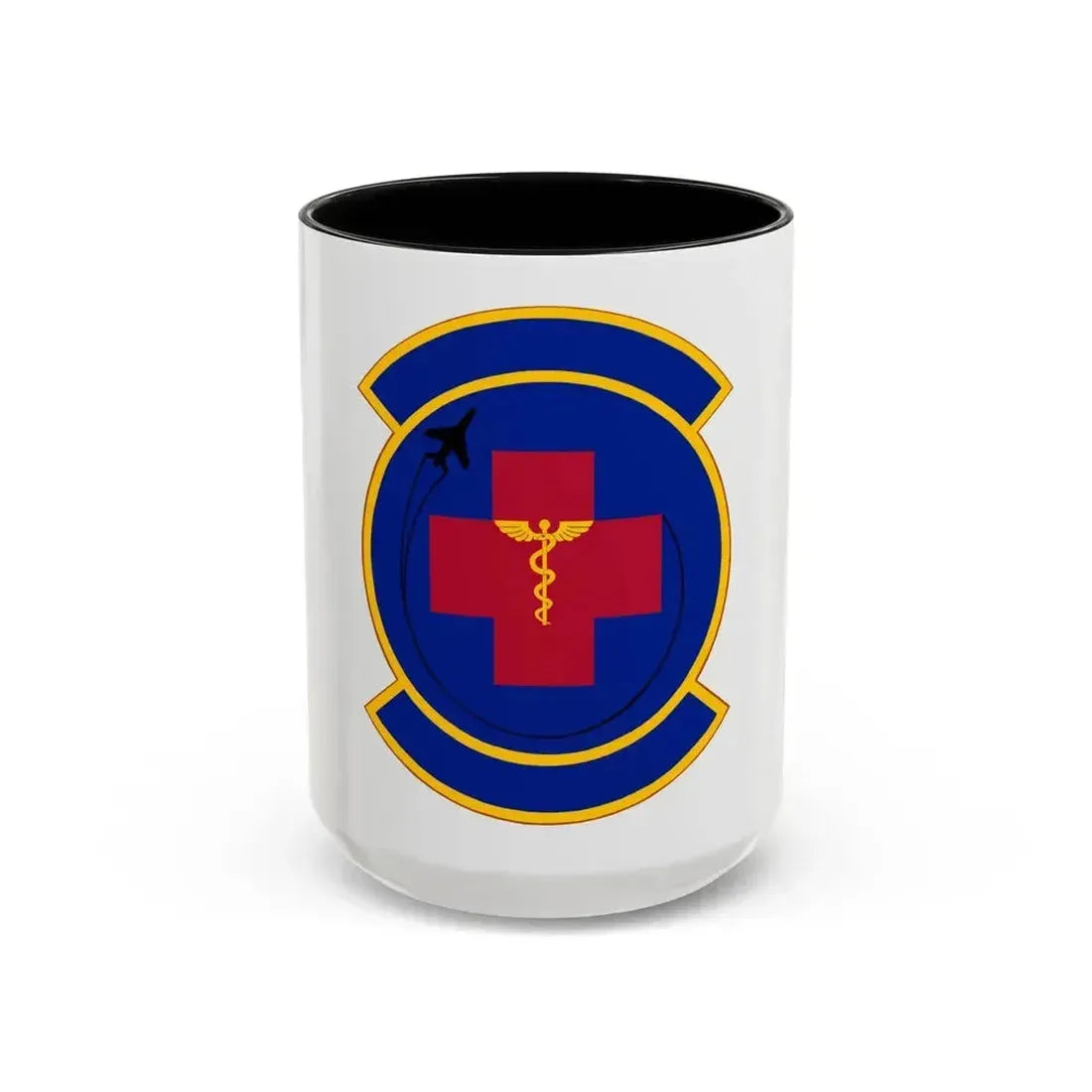 374 Operational Medical Readiness Squadron (U.S. Air Force) Accent Coffee Mug 15oz Black - Go Mug Yourself