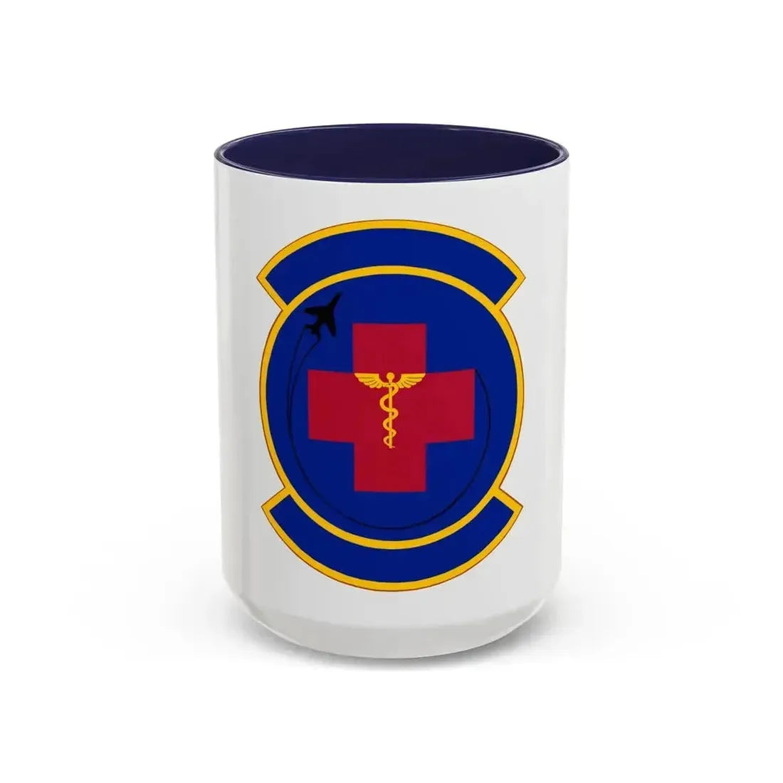 374 Operational Medical Readiness Squadron (U.S. Air Force) Accent Coffee Mug 15oz Navy - Go Mug Yourself