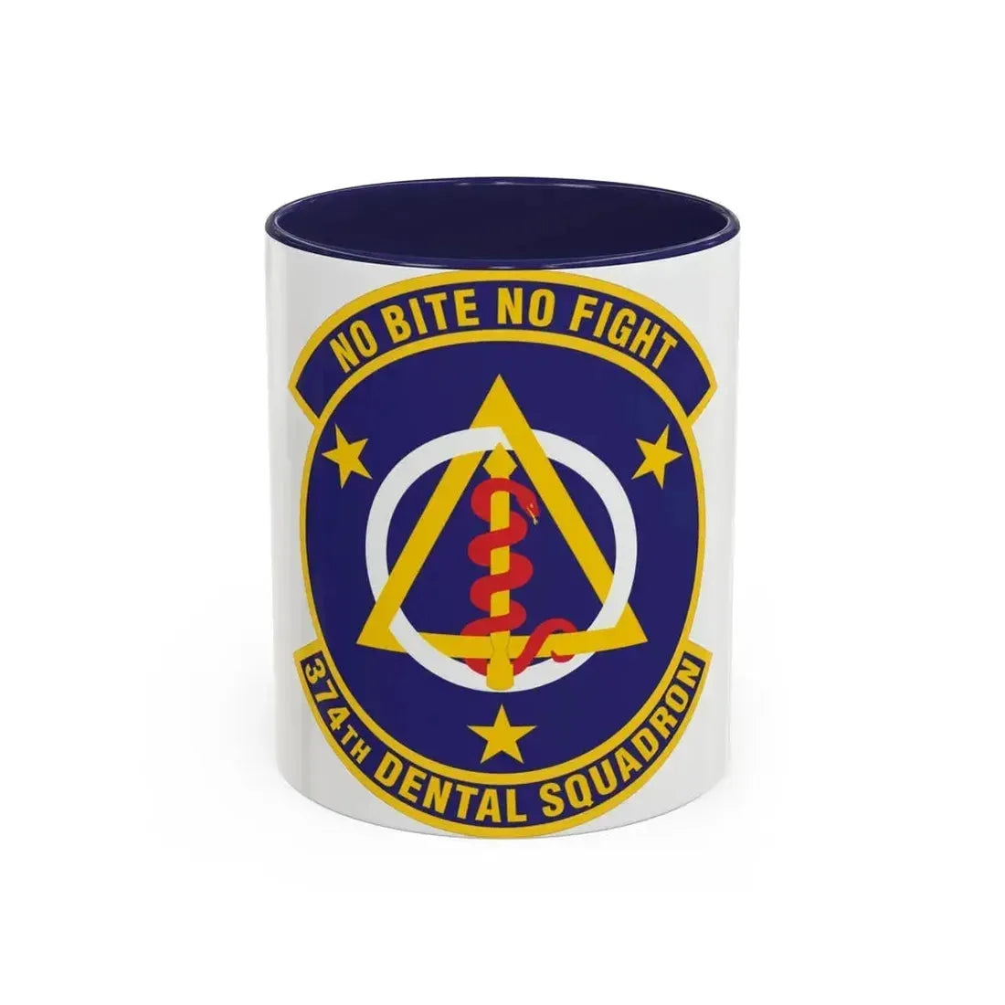 374th Dental Squadron (U.S. Air Force) Accent Coffee Mug 11oz Navy - Go Mug Yourself