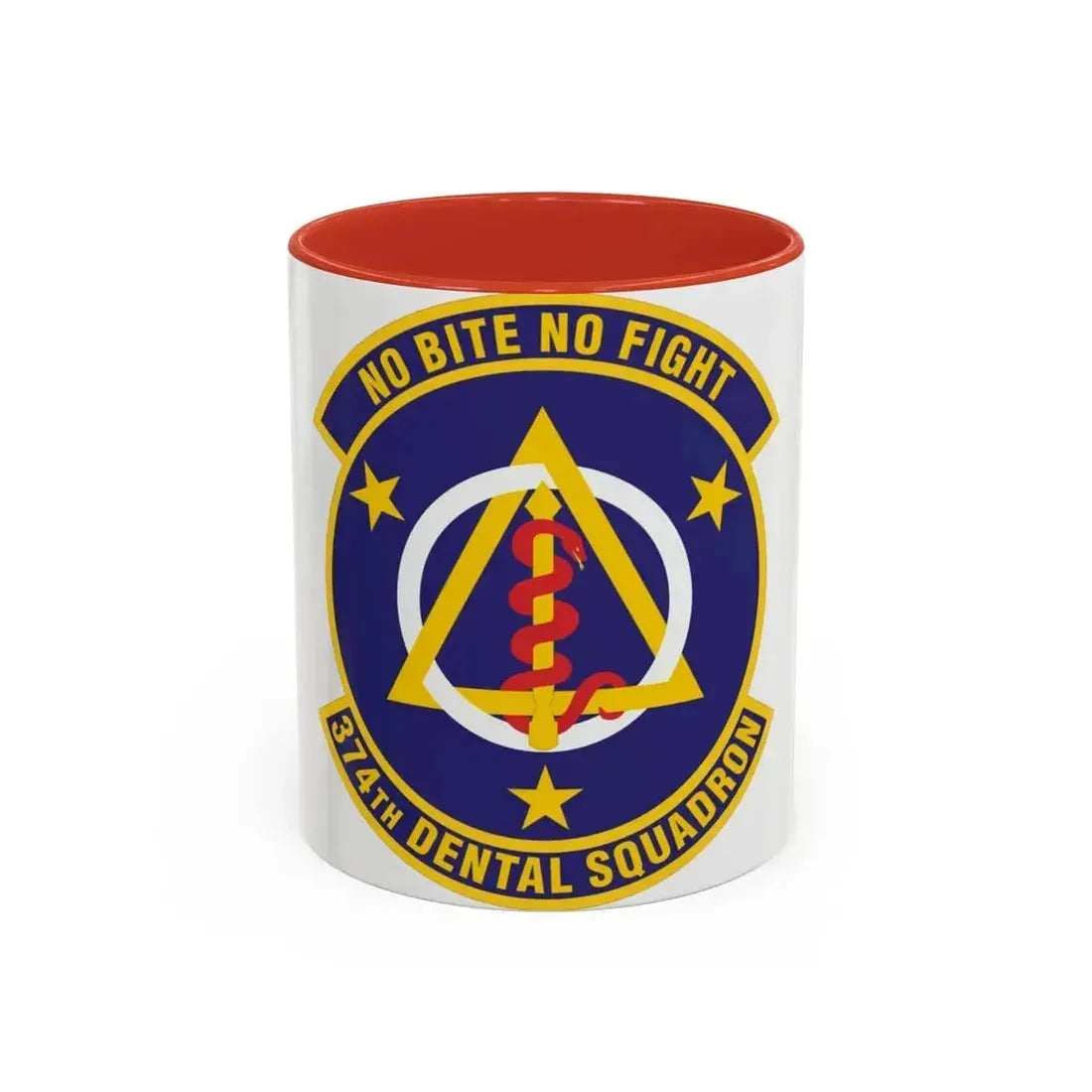374th Dental Squadron (U.S. Air Force) Accent Coffee Mug 11oz Red - Go Mug Yourself