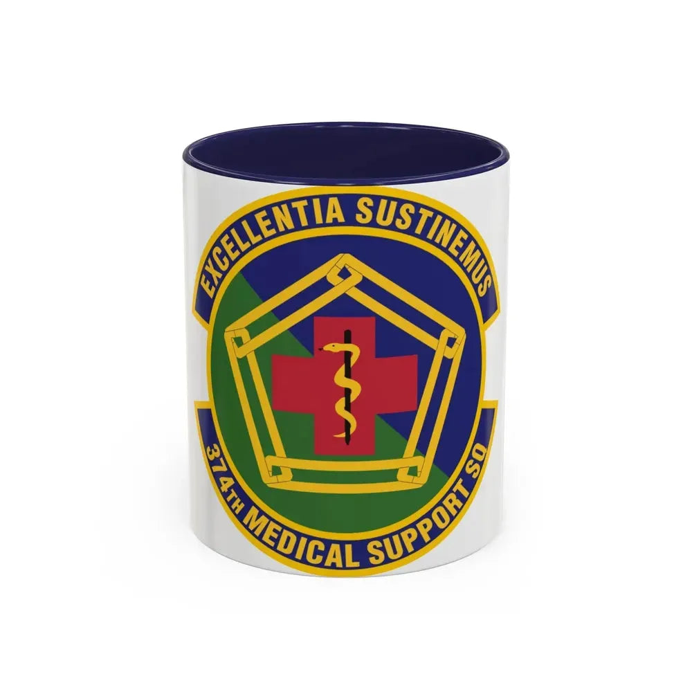 374th Medical Support Squadron (U.S. Air Force) Accent Coffee Mug 11oz Navy - Go Mug Yourself