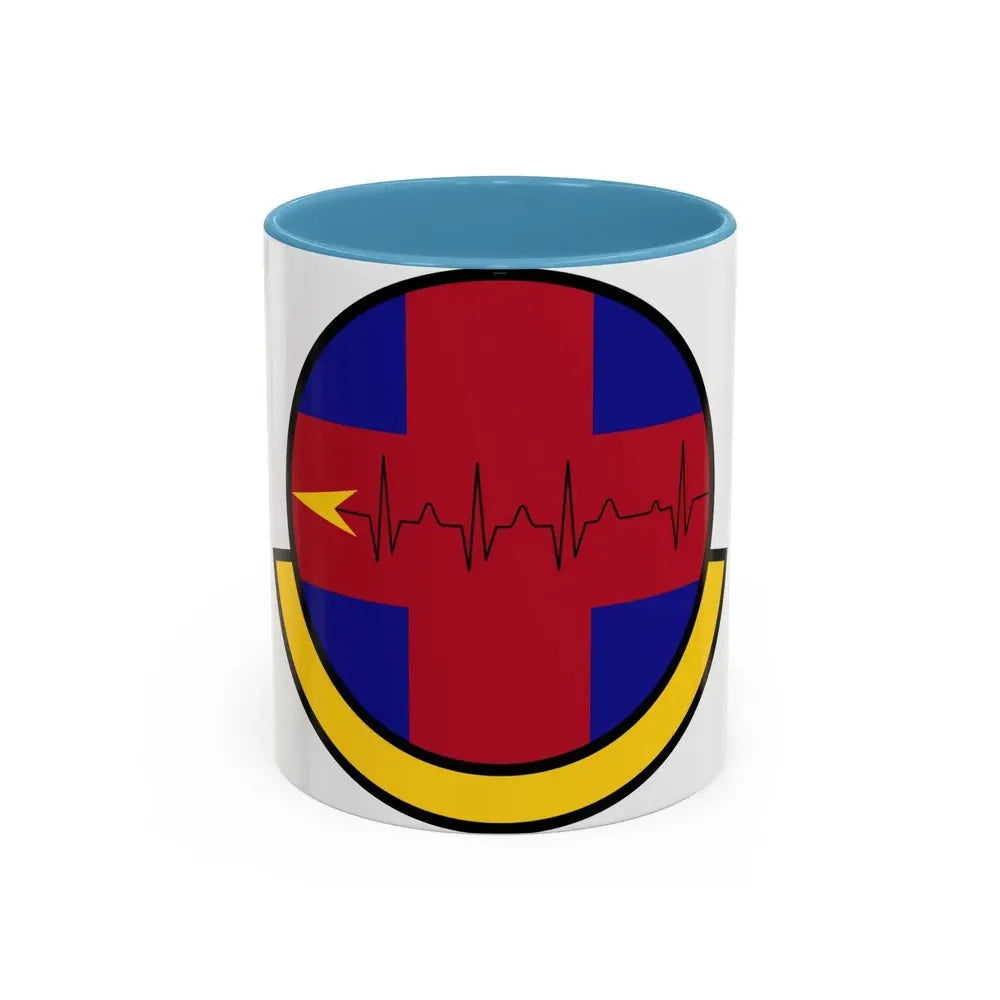 375 Healthcare Operations Squadron AMC (U.S. Air Force) Accent Coffee Mug 11oz Light Blue - Go Mug Yourself