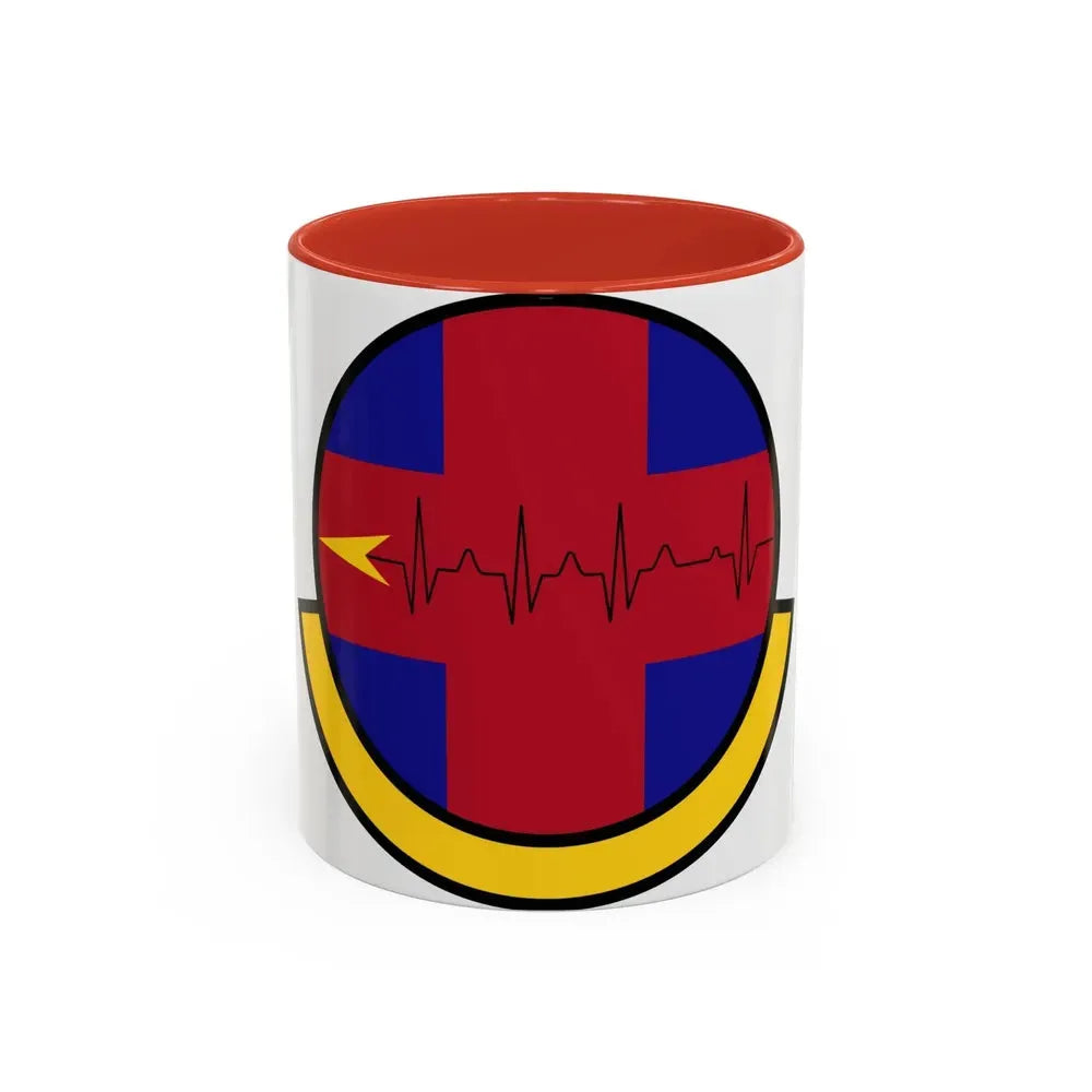375 Healthcare Operations Squadron AMC (U.S. Air Force) Accent Coffee Mug 11oz Red - Go Mug Yourself
