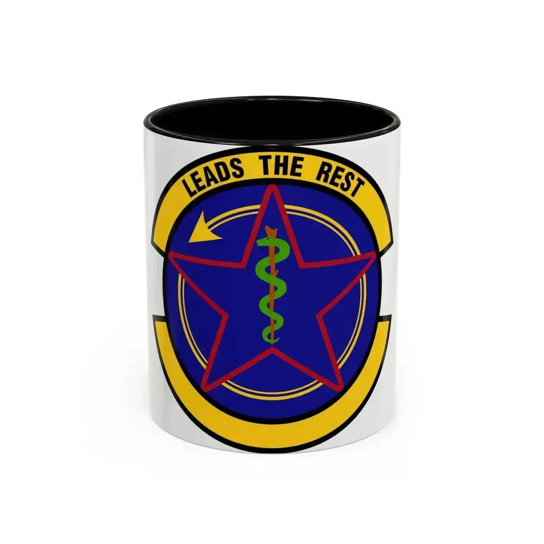 375 Operational Medical Readiness Squadron AMC (U.S. Air Force) Accent Coffee Mug 11oz Black - Go Mug Yourself