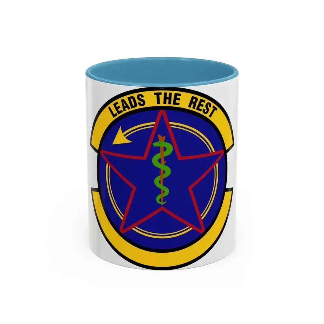 375 Operational Medical Readiness Squadron AMC (U.S. Air Force) Accent Coffee Mug 11oz Light Blue - Go Mug Yourself