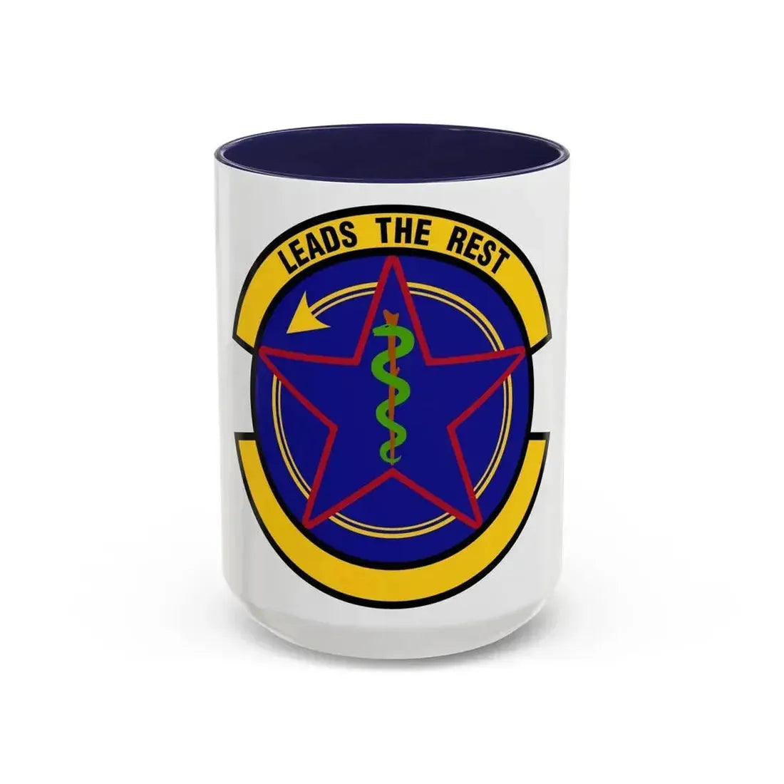 375 Operational Medical Readiness Squadron AMC (U.S. Air Force) Accent Coffee Mug 15oz Navy - Go Mug Yourself