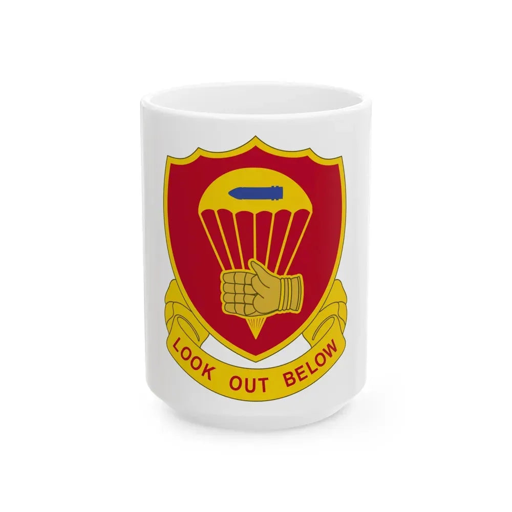 376 Airborne Field Artillery Battalion (U.S. Army) White Coffee Mug 15oz - Go Mug Yourself
