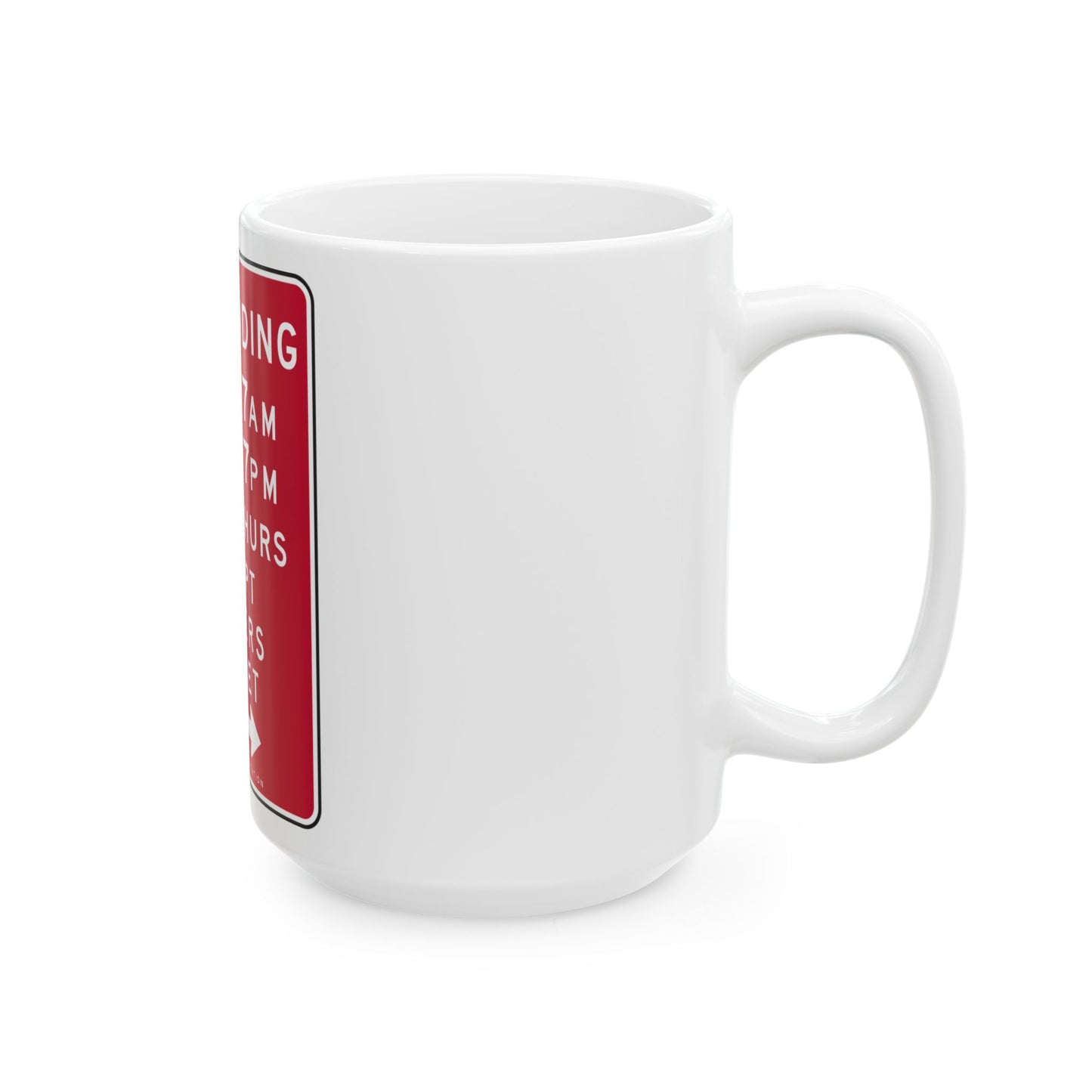 NYCDOT SP-592B (New York) (Road Sign) White Coffee Mug