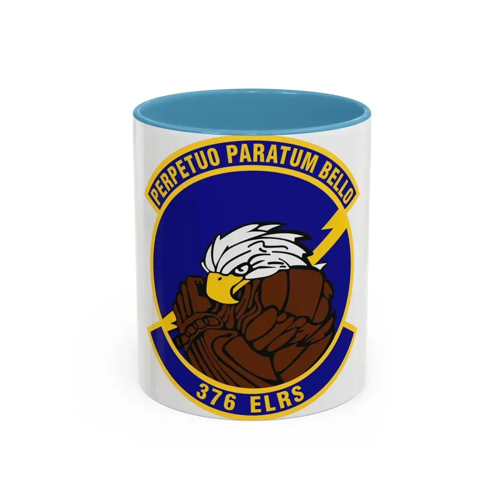 376th Expeditionary Logistics Readiness Squadron (U.S. Air Force) Accent Coffee Mug 11oz Light Blue - Go Mug Yourself