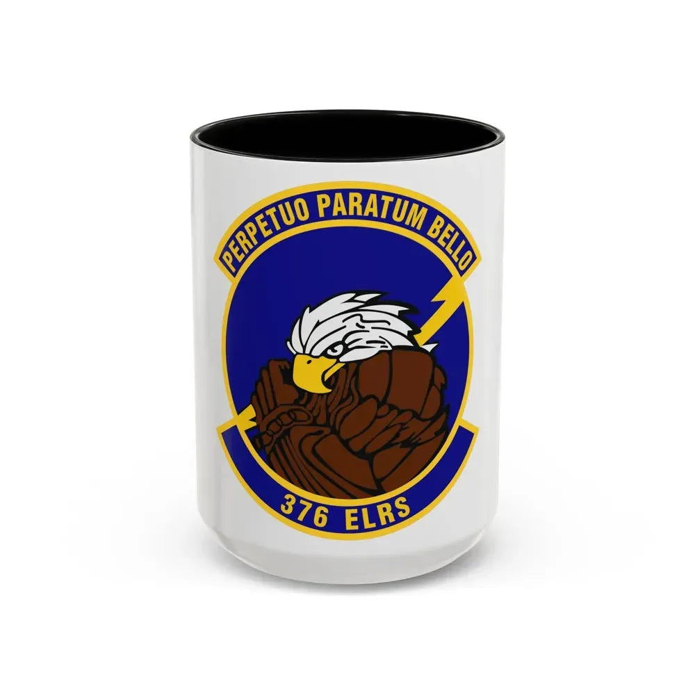 376th Expeditionary Logistics Readiness Squadron (U.S. Air Force) Accent Coffee Mug 15oz Black - Go Mug Yourself