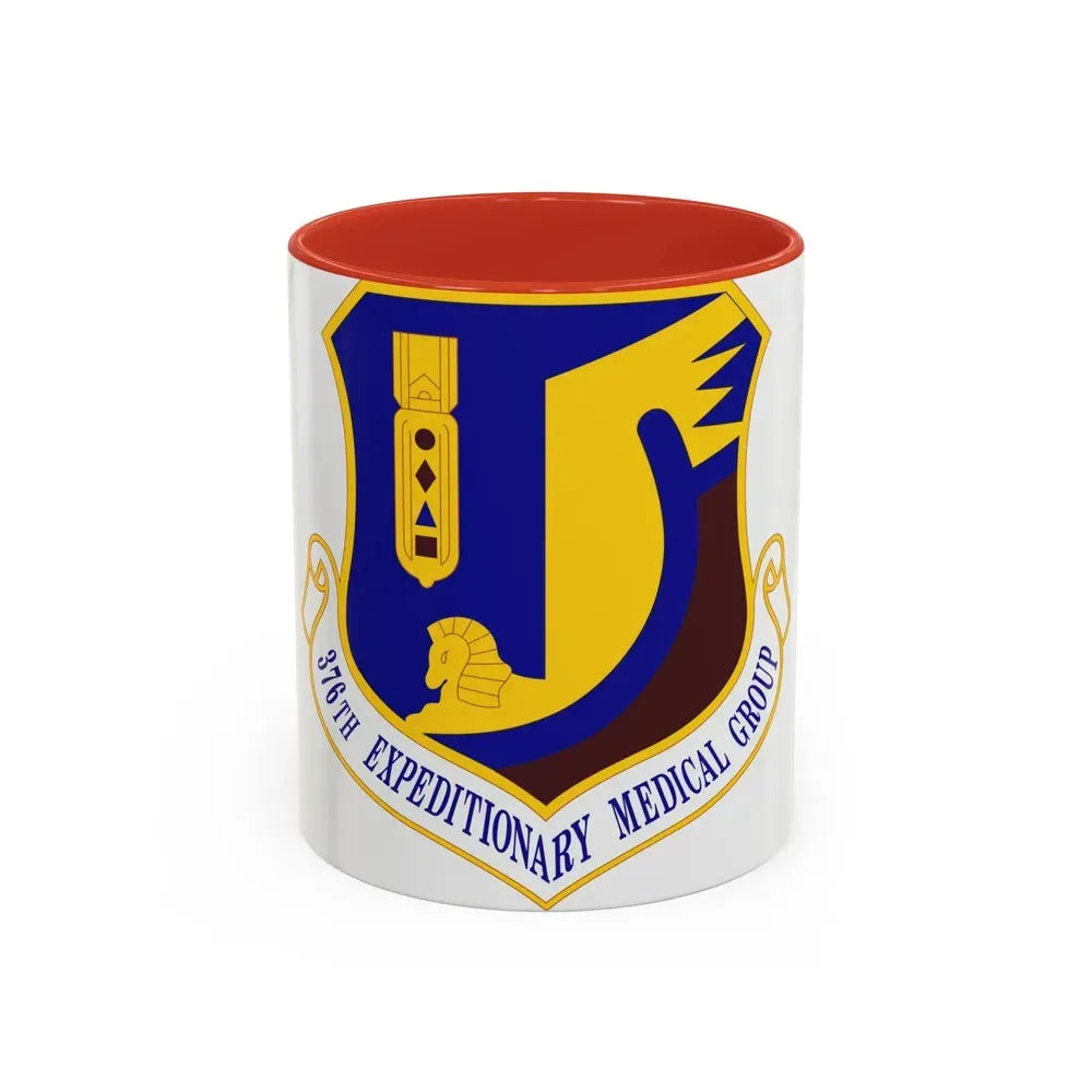 376th Expeditionary Medical Group (U.S. Air Force) Accent Coffee Mug 11oz Red - Go Mug Yourself
