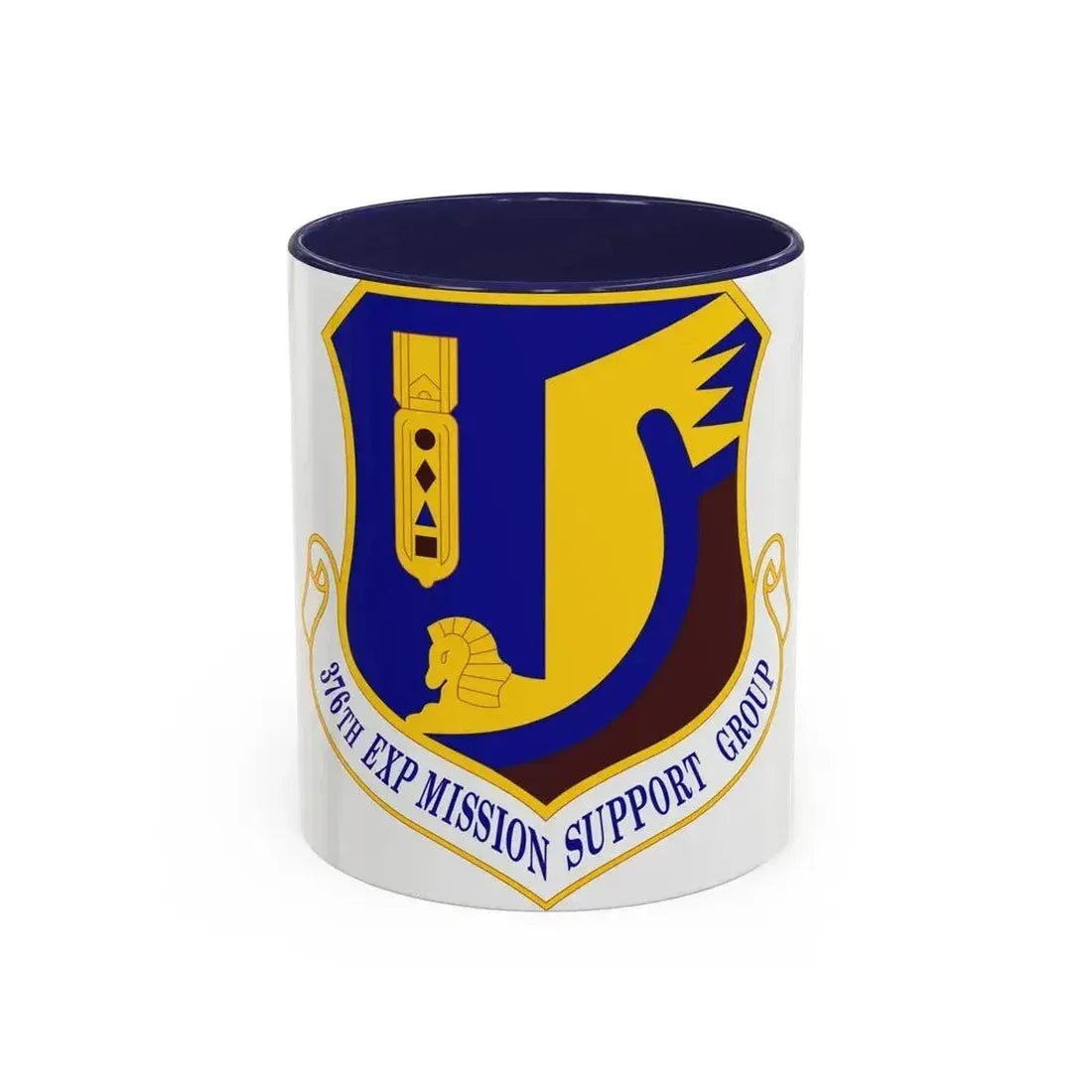 376th Expeditionary Mission Support Group (U.S. Air Force) Accent Coffee Mug 11oz Navy - Go Mug Yourself