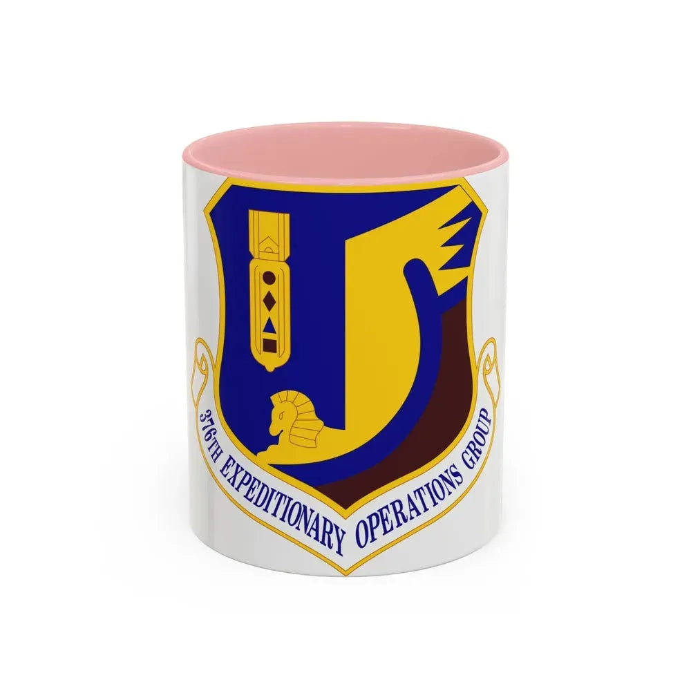376th Expeditionary Operations Group (U.S. Air Force) Accent Coffee Mug 11oz Pink - Go Mug Yourself