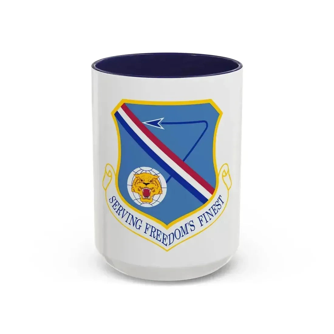 377 Air Base Wing AFMC (U.S. Air Force) Accent Coffee Mug 15oz Navy - Go Mug Yourself