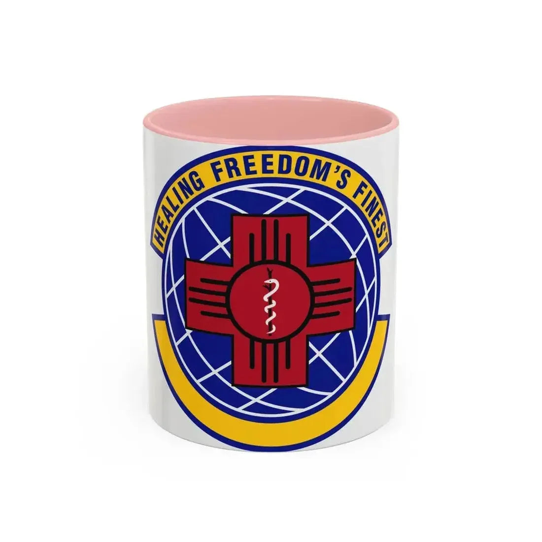 377 Healthcare Operations Squadron AFGSC (U.S. Air Force) Accent Coffee Mug 11oz Pink - Go Mug Yourself