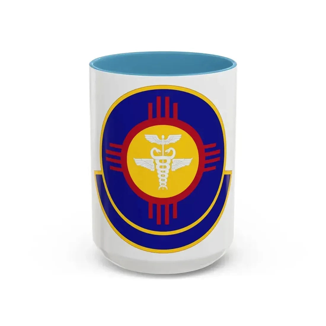 377 Operational Medical Readiness Squaron AFGSC (U.S. Air Force) Accent Coffee Mug 15oz Light Blue - Go Mug Yourself