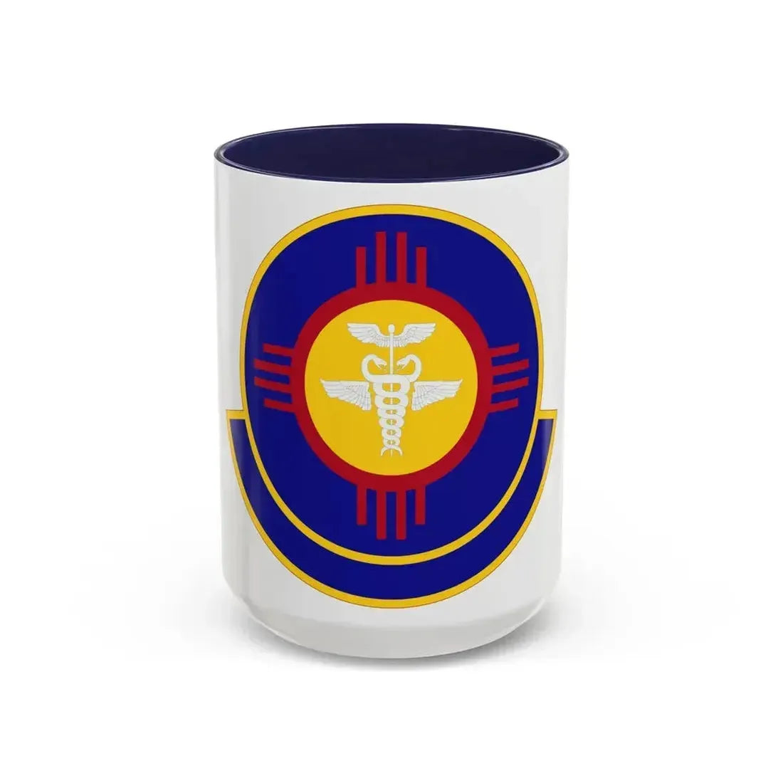 377 Operational Medical Readiness Squaron AFGSC (U.S. Air Force) Accent Coffee Mug 15oz Navy - Go Mug Yourself