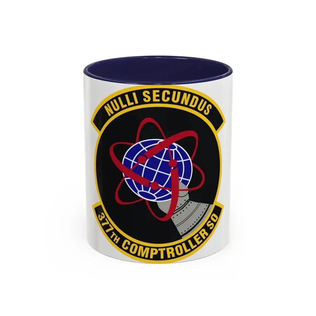 377th Comptroller Squadron (U.S. Air Force) Accent Coffee Mug 11oz Navy - Go Mug Yourself