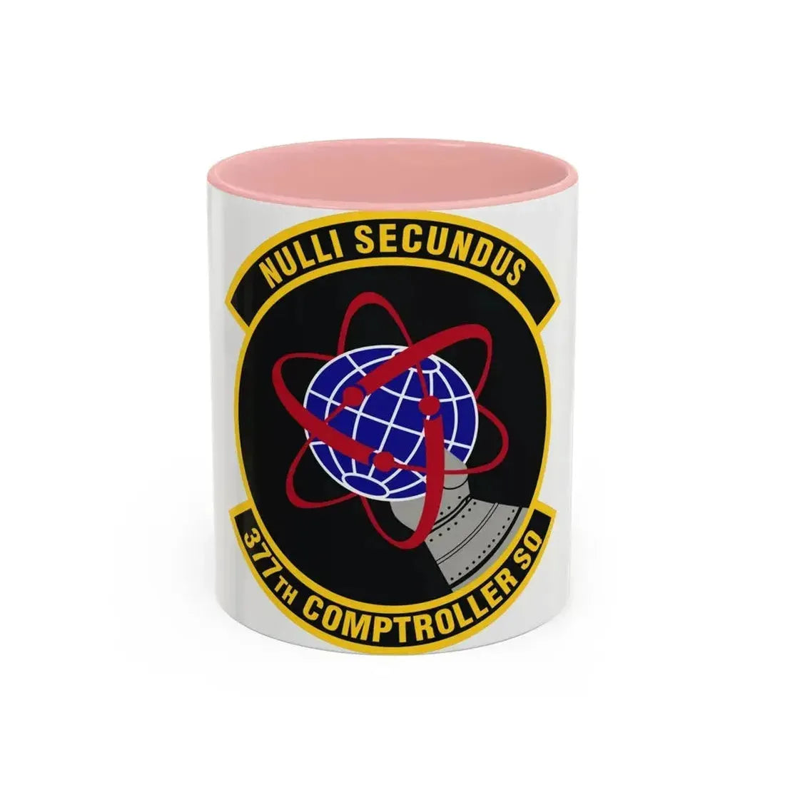 377th Comptroller Squadron (U.S. Air Force) Accent Coffee Mug 11oz Pink - Go Mug Yourself