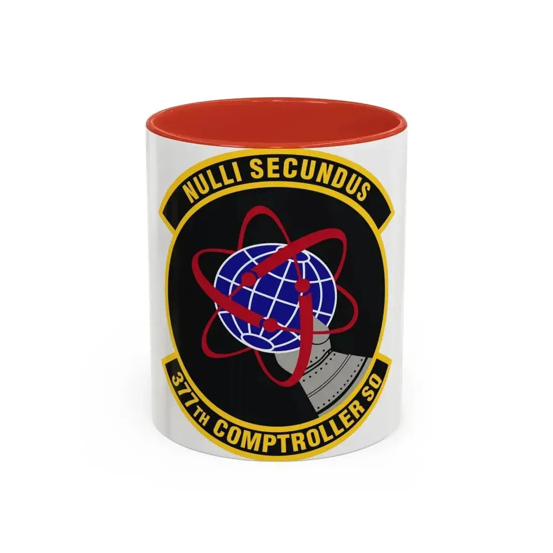 377th Comptroller Squadron (U.S. Air Force) Accent Coffee Mug 11oz Red - Go Mug Yourself
