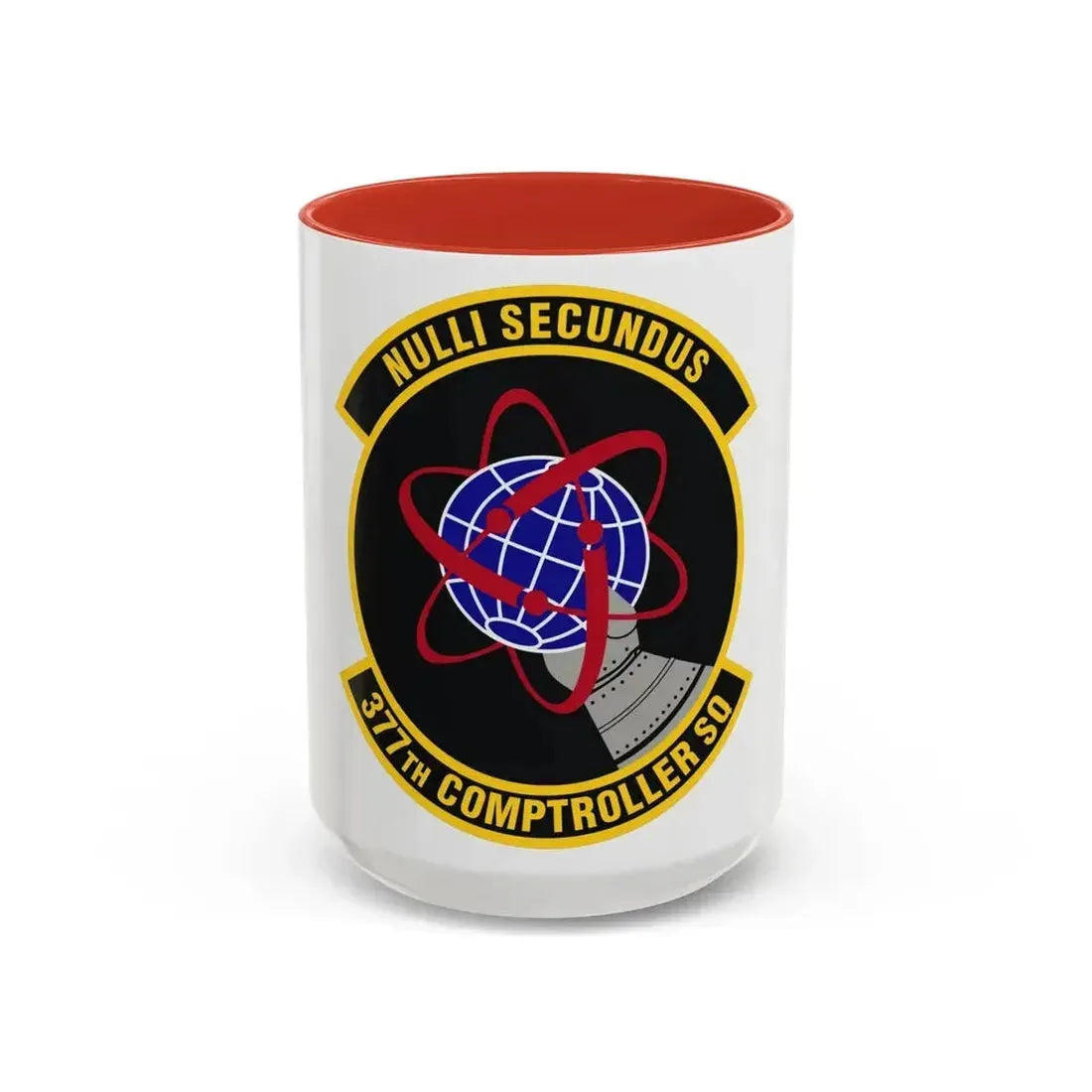 377th Comptroller Squadron (U.S. Air Force) Accent Coffee Mug 15oz Red - Go Mug Yourself