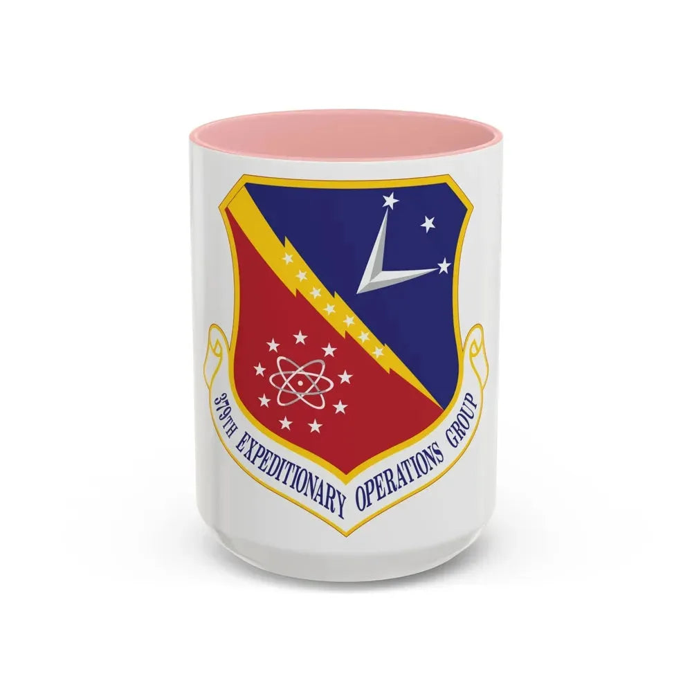 379th Expeditionary Operations Group (U.S. Air Force) Accent Coffee Mug 15oz Pink - Go Mug Yourself