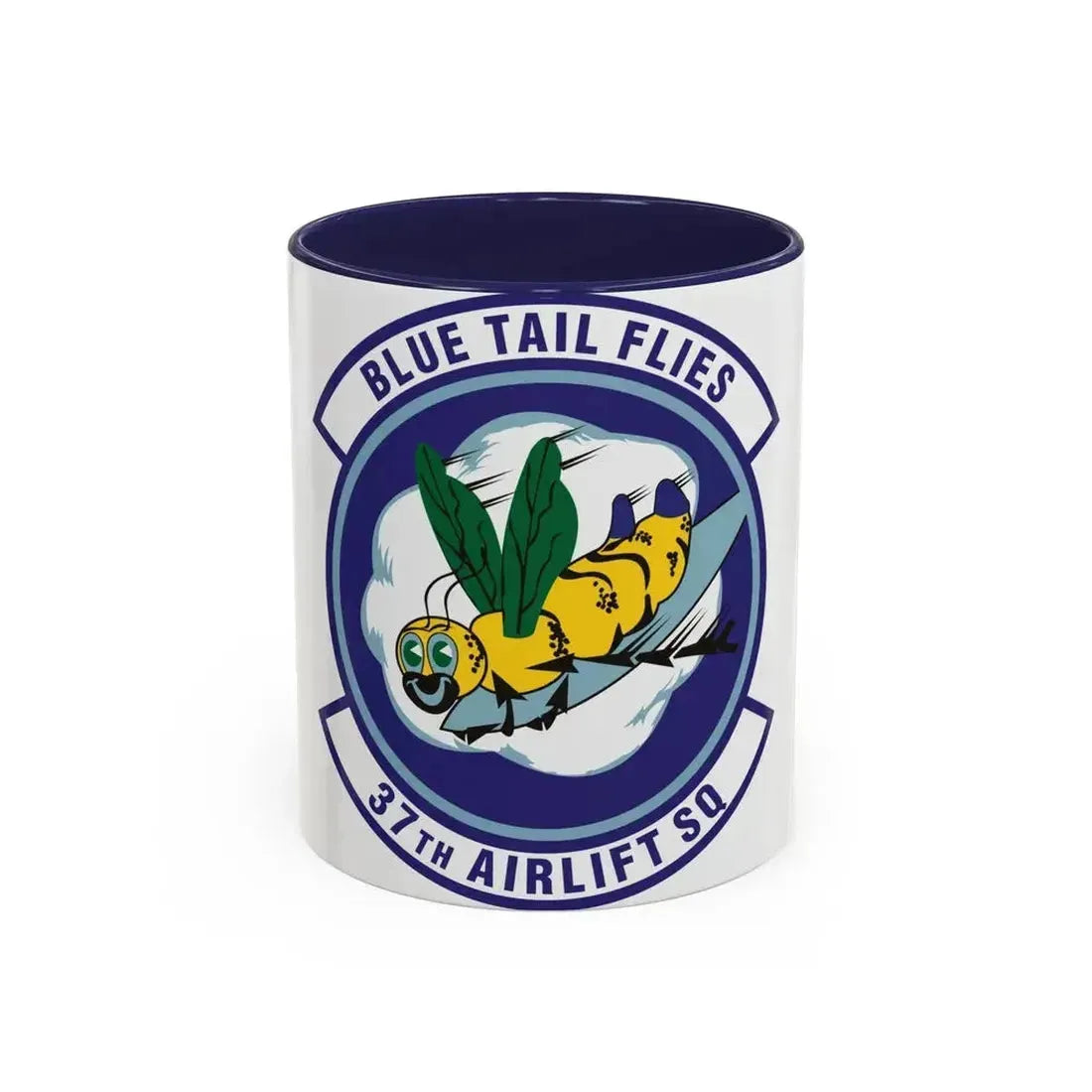 37th Airlift Squadron (U.S. Air Force) Accent Coffee Mug 11oz Navy - Go Mug Yourself