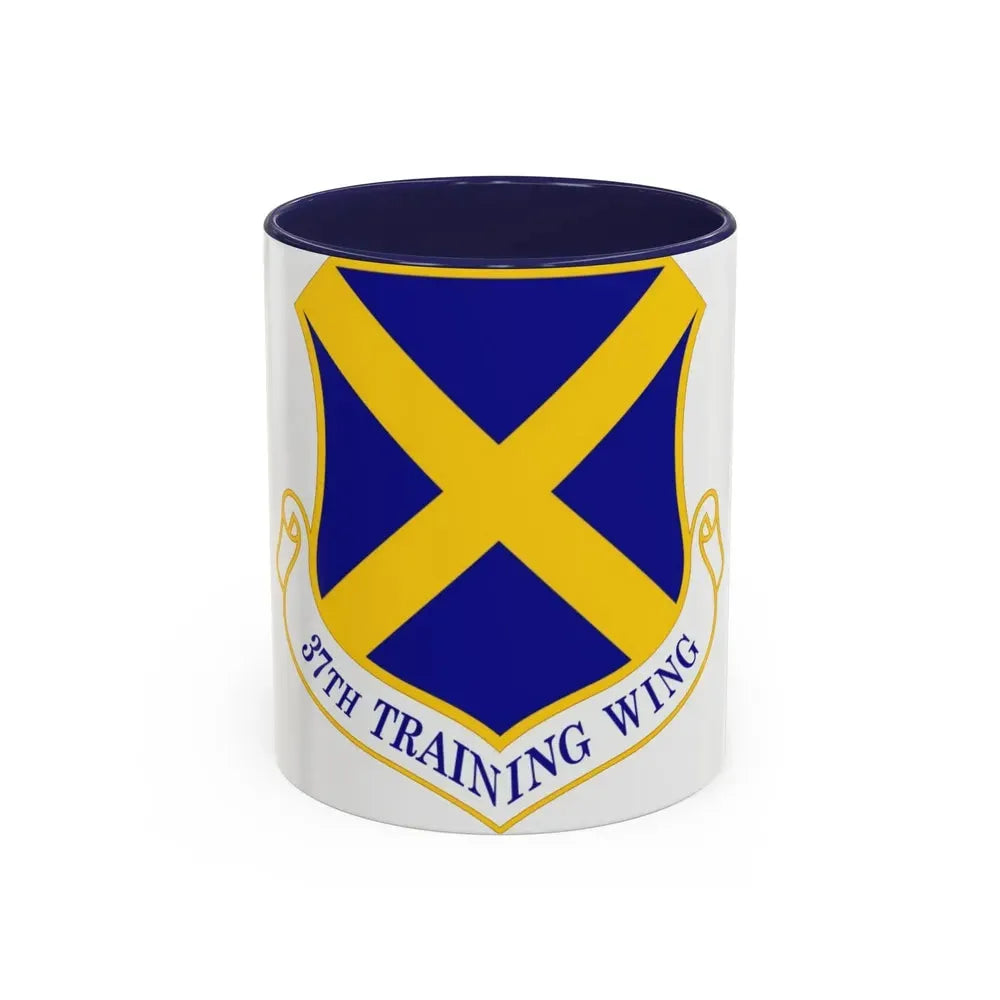 37th Training Wing (U.S. Air Force) Accent Coffee Mug 11oz Navy - Go Mug Yourself