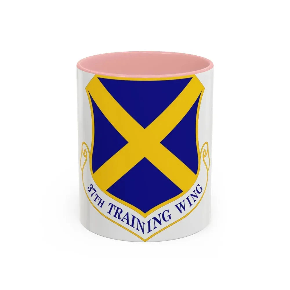 37th Training Wing (U.S. Air Force) Accent Coffee Mug 11oz Pink - Go Mug Yourself