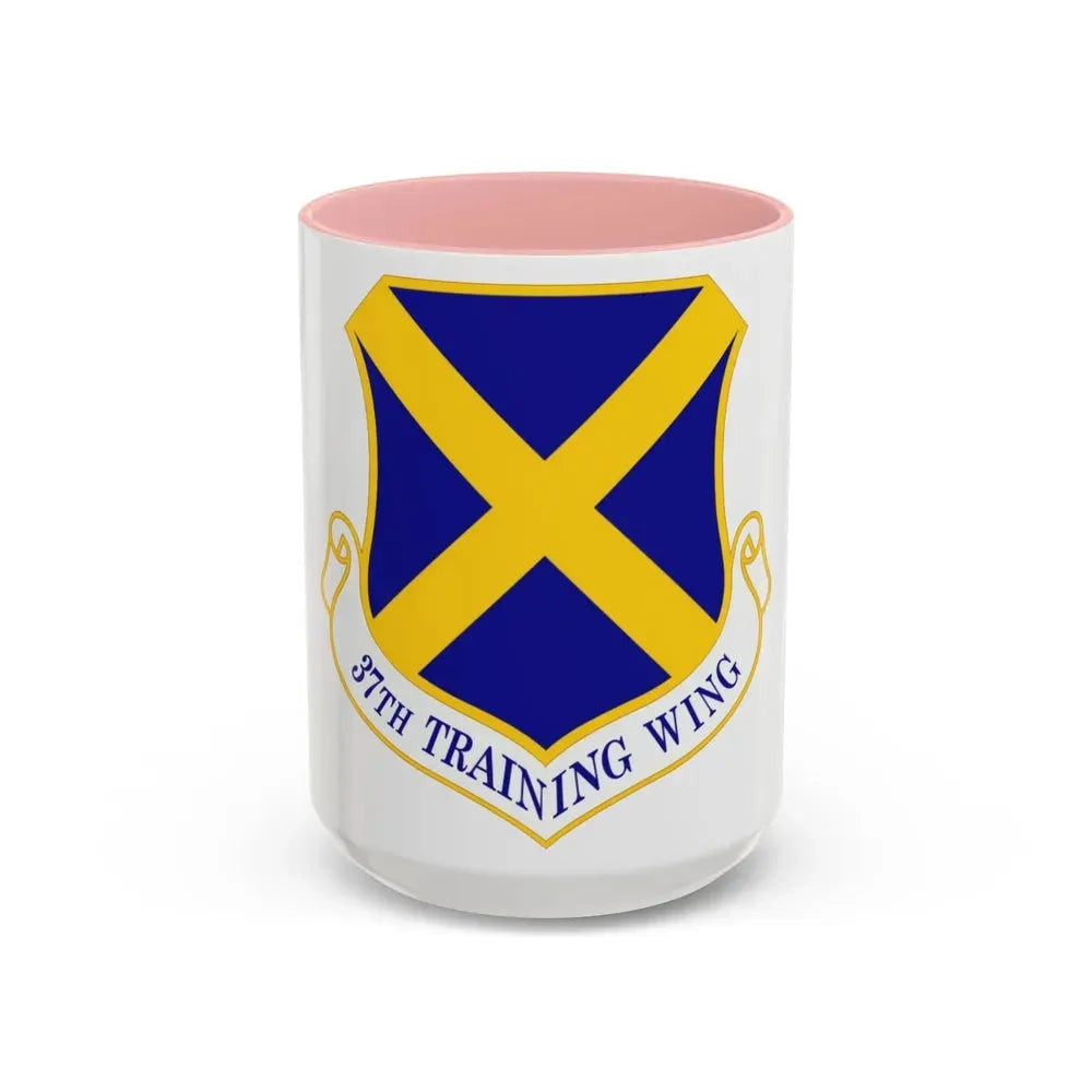 37th Training Wing (U.S. Air Force) Accent Coffee Mug 15oz Pink - Go Mug Yourself