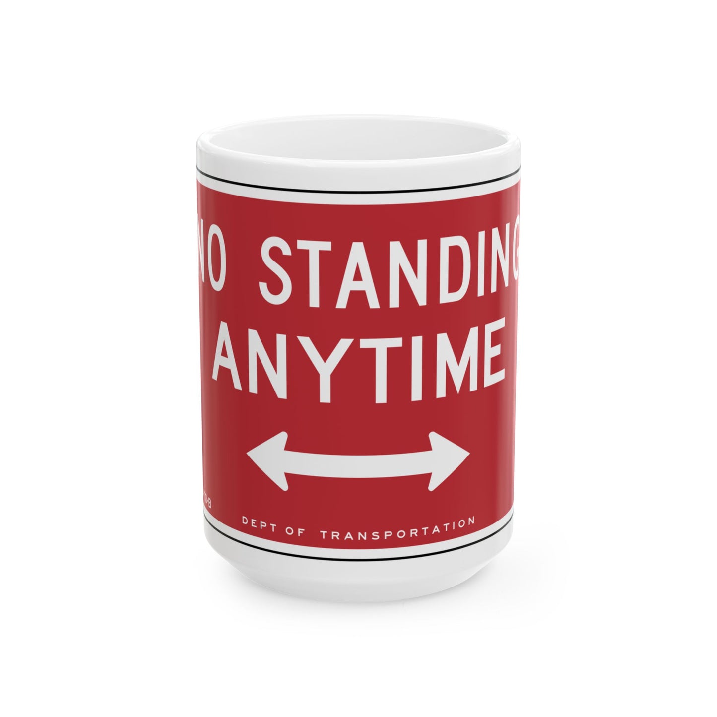 NYCDOT SP10-B (New York) (Road Sign) White Coffee Mug