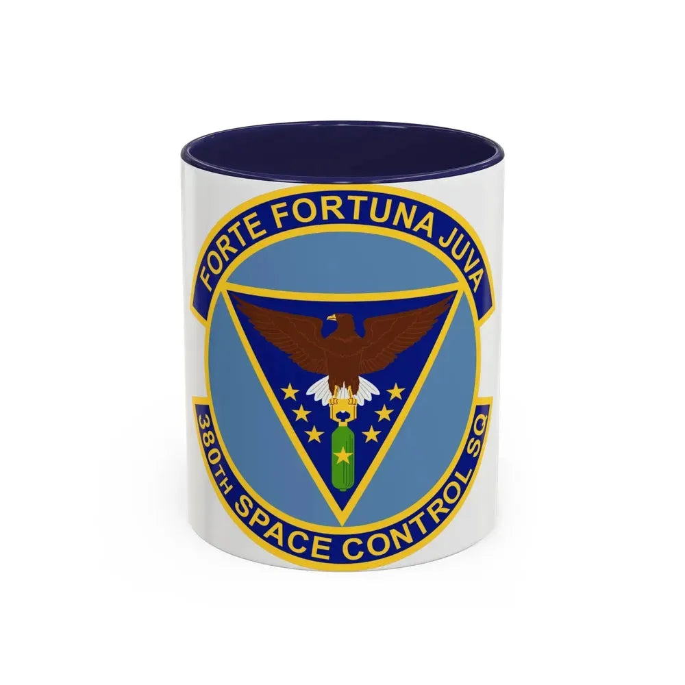 380th Space Control Squadron (U.S. Air Force) Accent Coffee Mug 11oz Navy - Go Mug Yourself