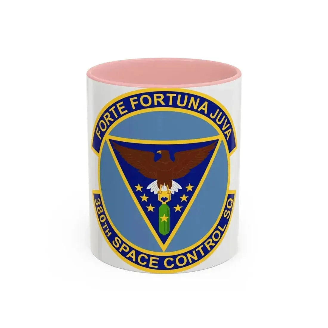 380th Space Control Squadron (U.S. Air Force) Accent Coffee Mug 11oz Pink - Go Mug Yourself