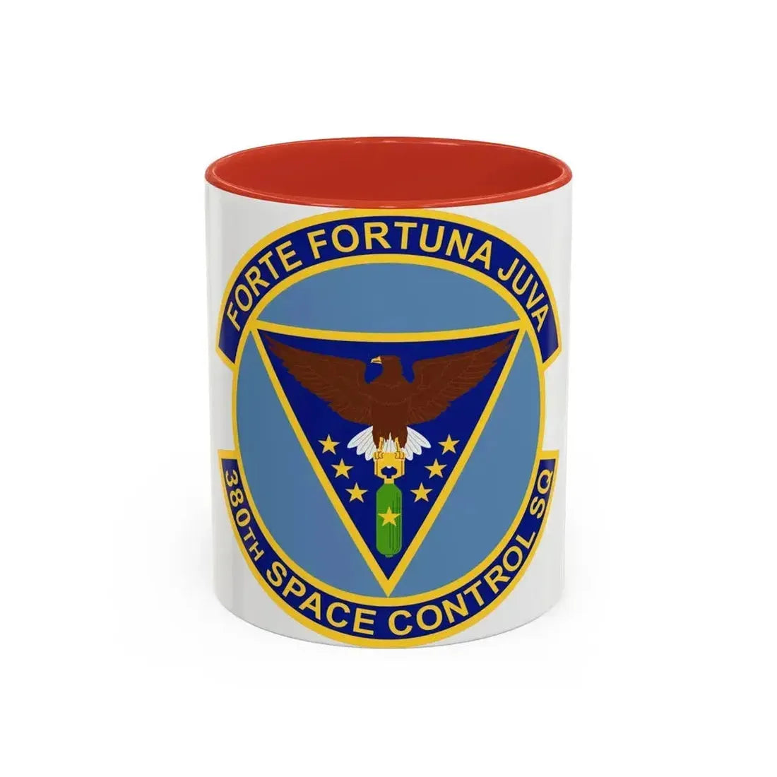 380th Space Control Squadron (U.S. Air Force) Accent Coffee Mug 11oz Red - Go Mug Yourself