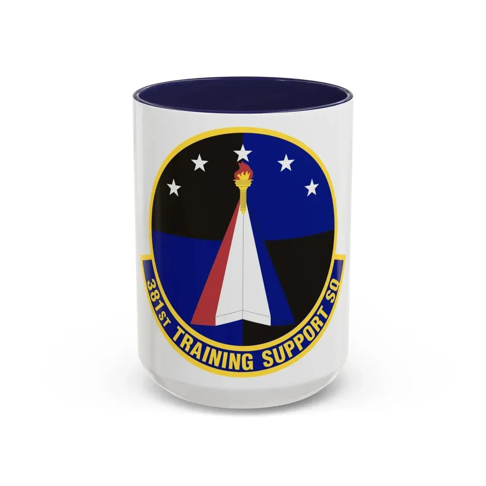 381st Training Support Squadron (U.S. Air Force) Accent Coffee Mug 15oz Navy - Go Mug Yourself
