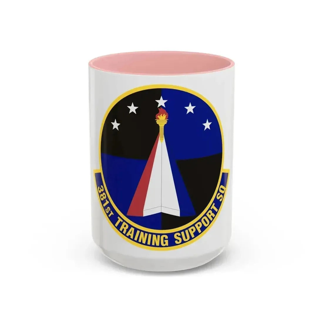 381st Training Support Squadron (U.S. Air Force) Accent Coffee Mug 15oz Pink - Go Mug Yourself