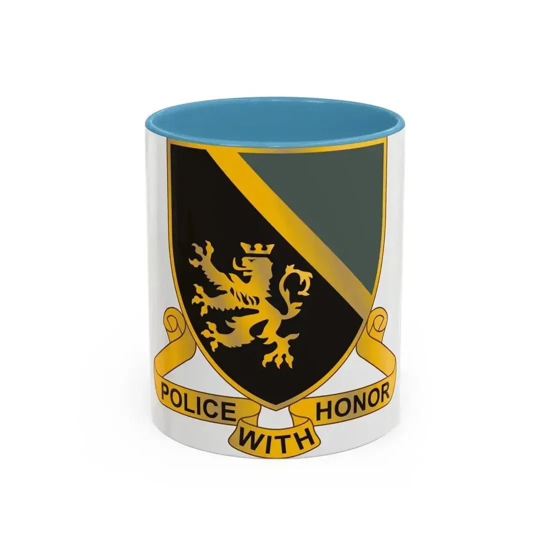 382 Military Police Battalion (U.S. Army) Accent Coffee Mug 11oz Light Blue - Go Mug Yourself