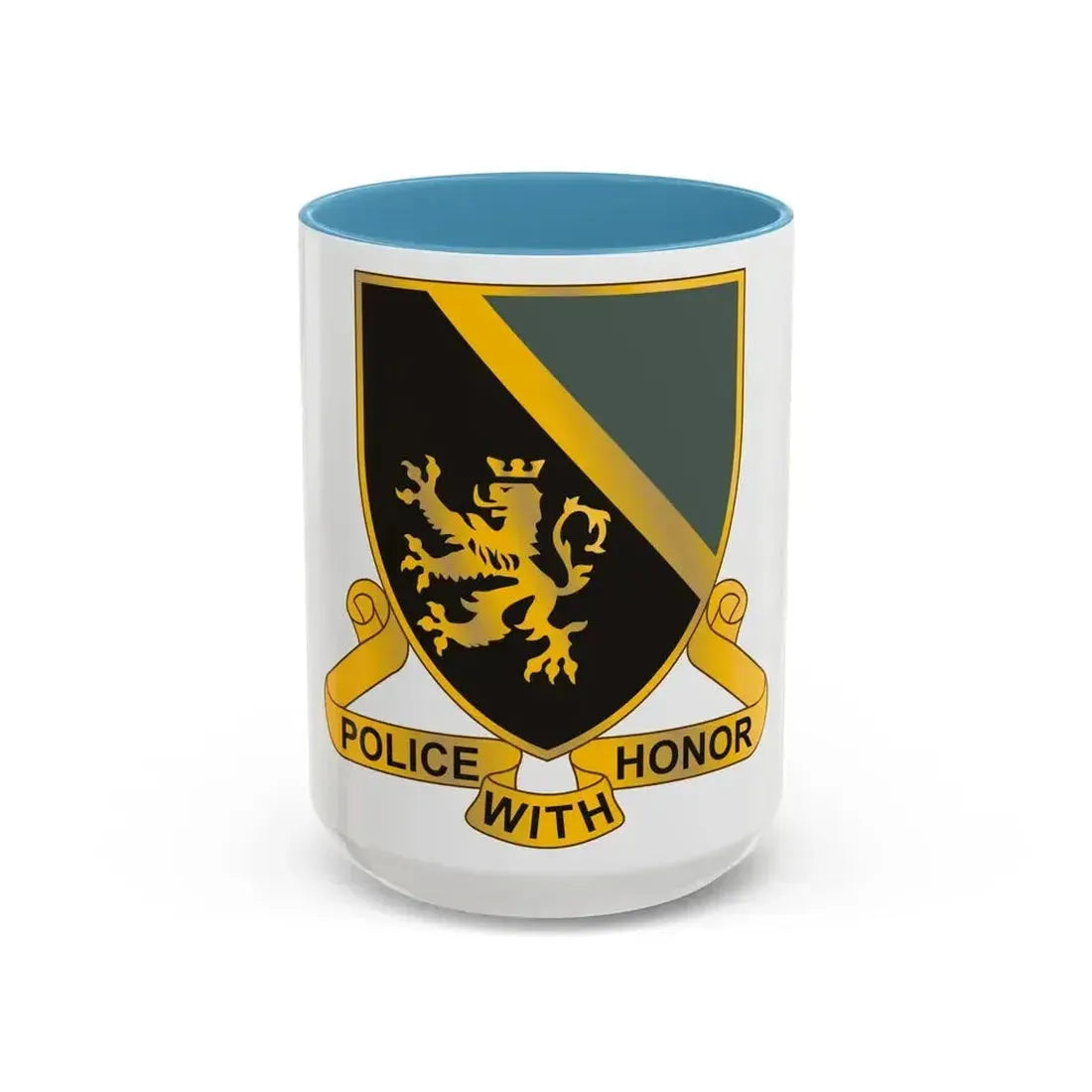 382 Military Police Battalion (U.S. Army) Accent Coffee Mug 15oz Light Blue - Go Mug Yourself